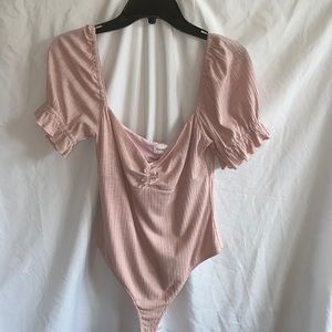 Privacy Please pink bodysuit